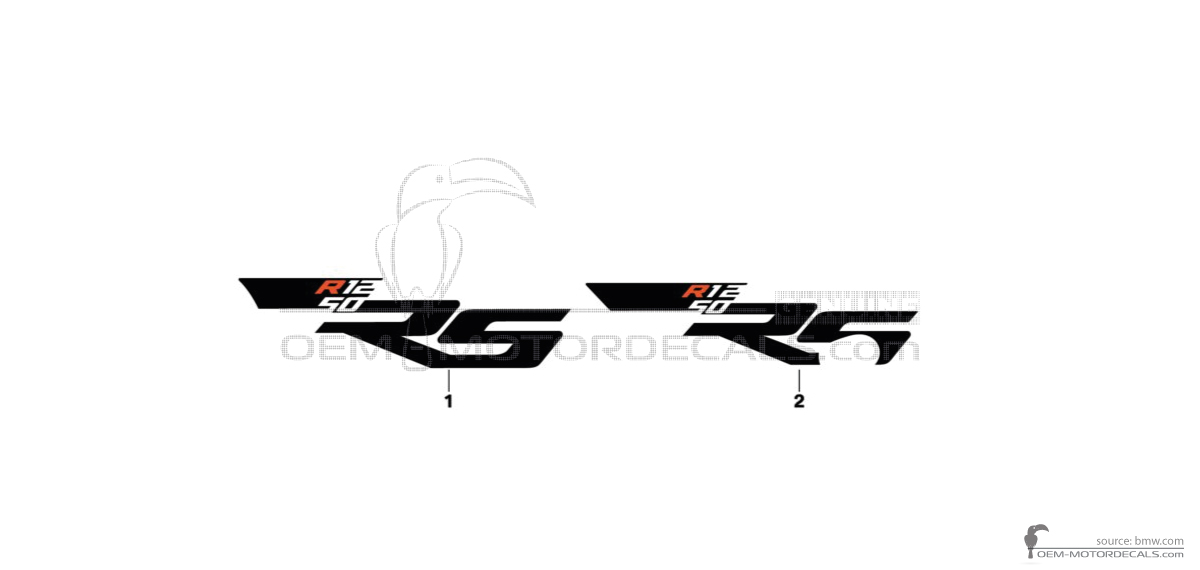 Decals for BMW R1250RS 2023 - White • BMW OEM Decals
