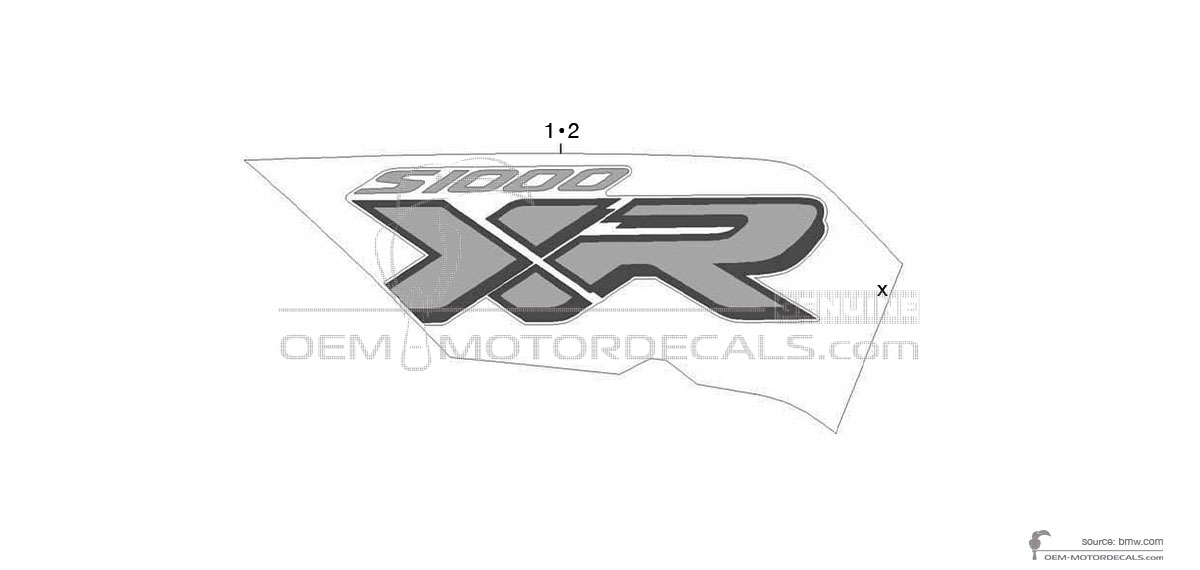 Autocollants pour BMW S1000XR 2022 - Gris • BMW Autocollants OEM Autocollants pour BMW S1000XR 2022 - Gris • BMW Autocollants OEM