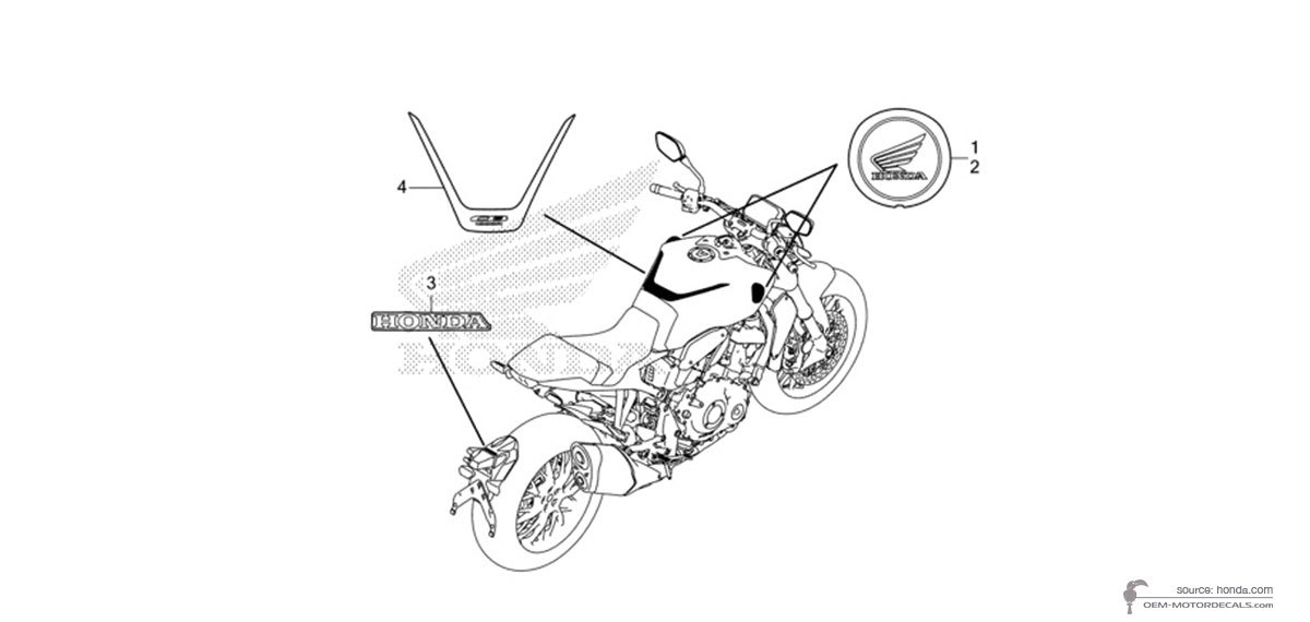 Negozio On Line di Adesivi Specifici per Honda