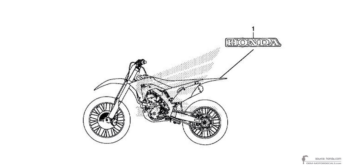 Autocollants pour Honda CRF250R 2020 - Rouge • Honda Autocollants OEM Autocollants pour Honda CRF250R 2020 - Rouge • Honda Autocollants OEM