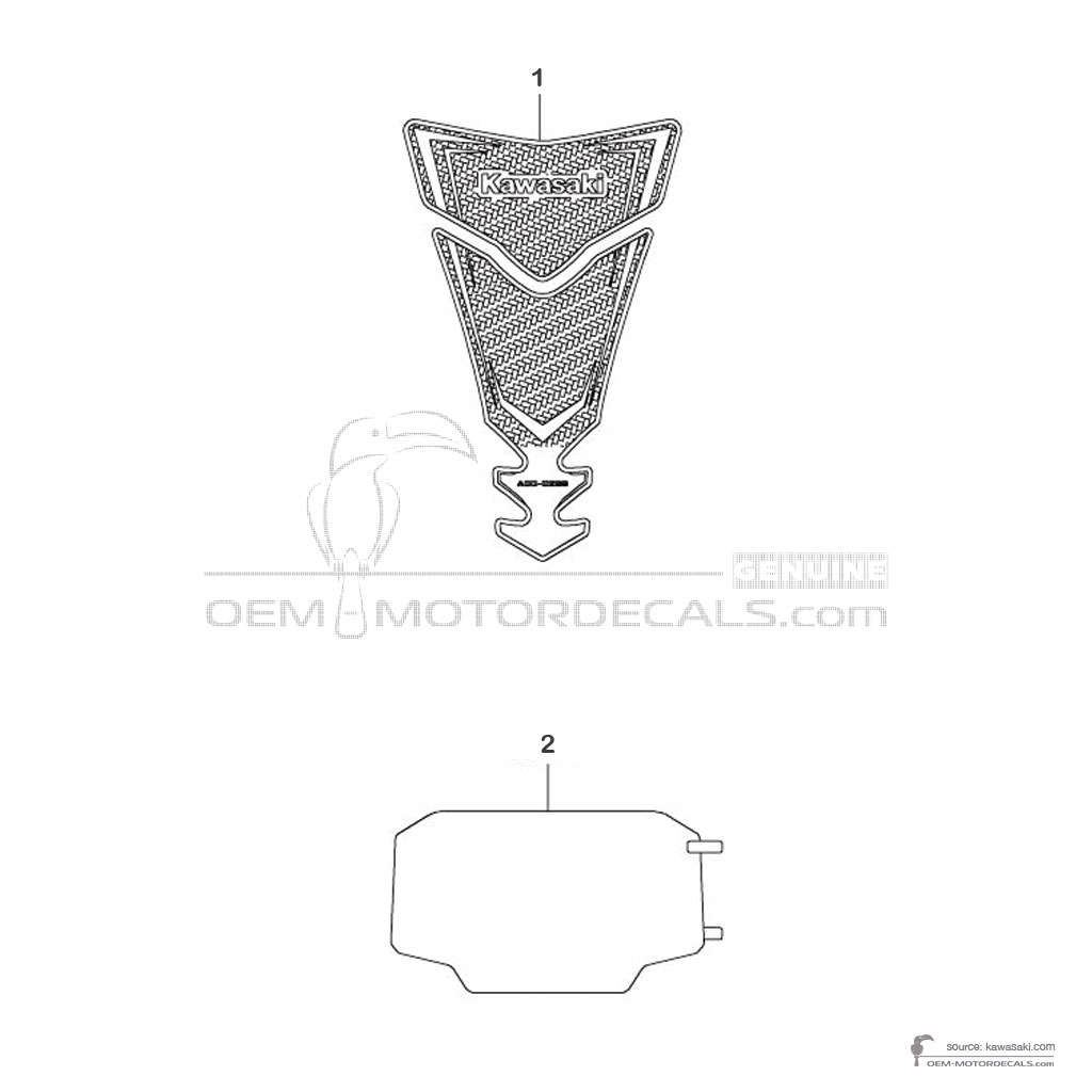 Pegatinas para Kawasaki ZX4R/ZX4RR - Pegatinas Opcionales • Kawasaki Pegatinas OEM