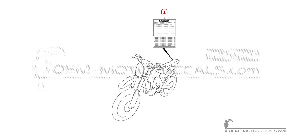 Pegatinas para Etiquetas de precaución • Suzuki Pegatinas OEM