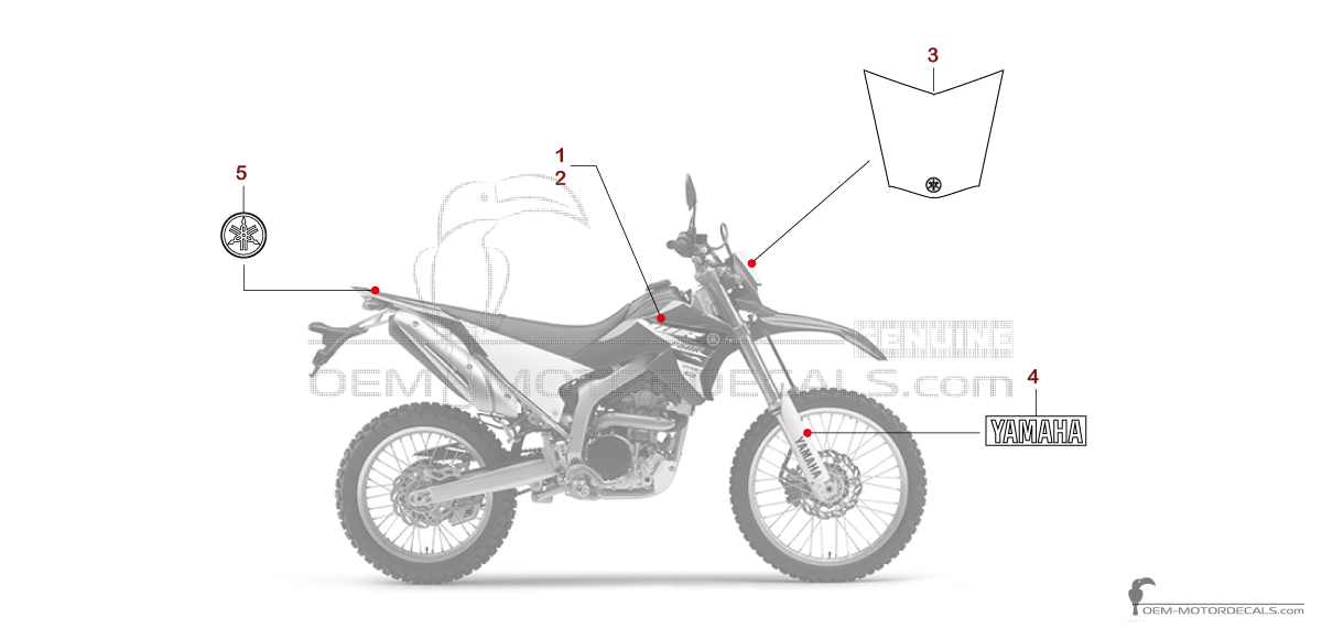 Pegatinas para Yamaha WR250R 2015 - Azul • Yamaha Pegatinas OEM Pegatinas para Yamaha WR250R 2015 - Azul • Yamaha Pegatinas OEM