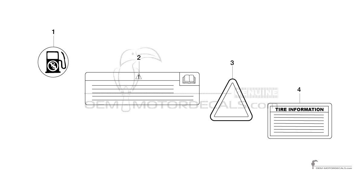 Pegatinas para Yamaha XT660X - Etiquetas de precaución • Yamaha Pegatinas OEM Pegatinas para Yamaha XT660X - Etiquetas de precaución • Yamaha Pegatinas OEM